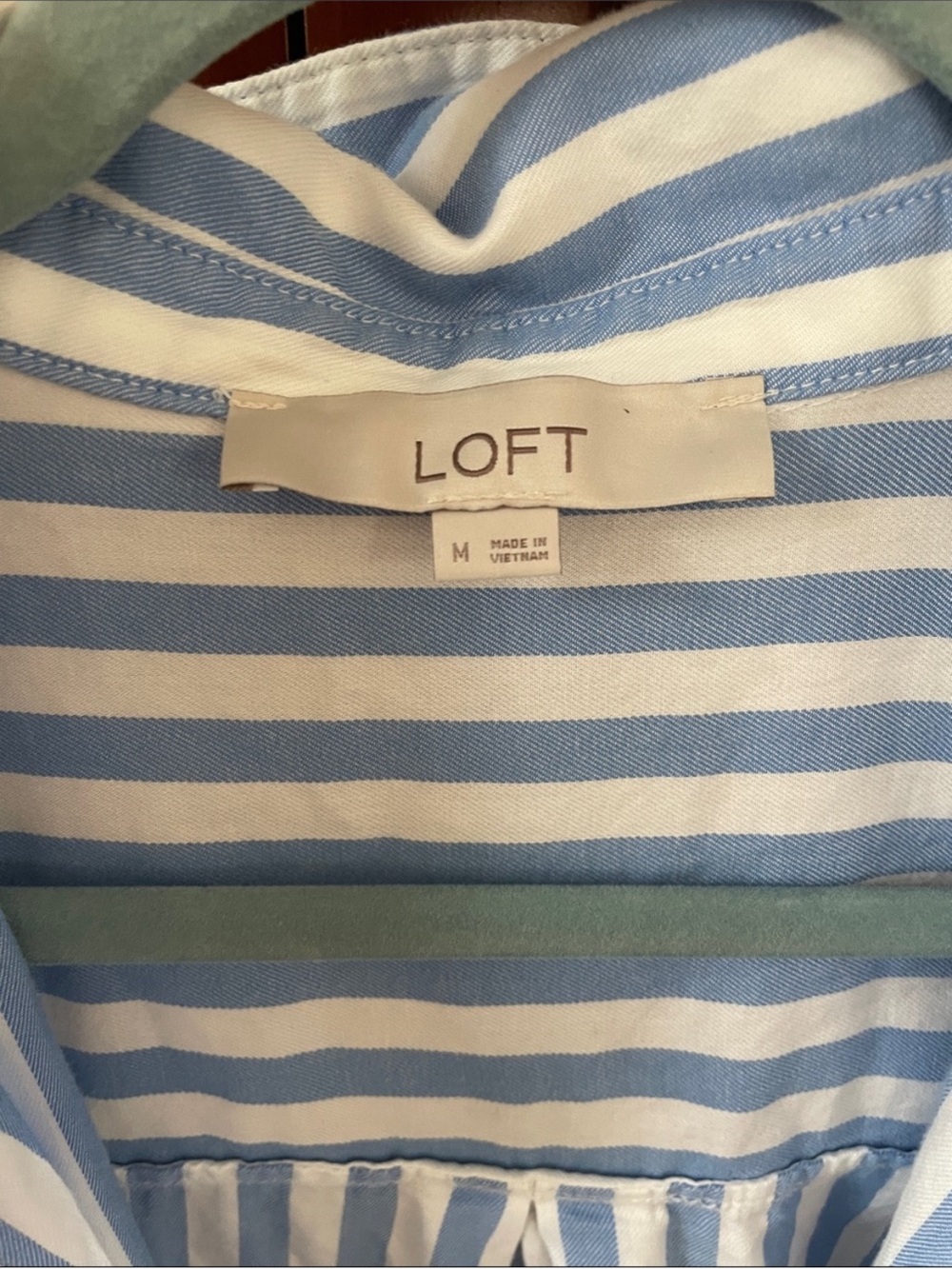 LOFT striped button down - Picture 4 of 4